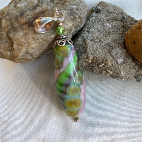 Blown glass pendant